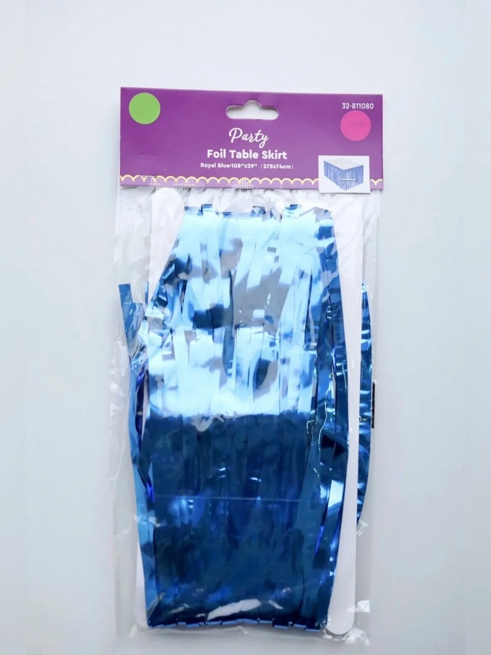 Royal Blue Party Foil Table Skirt – Party Decoration